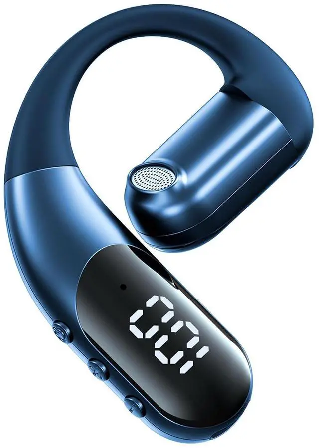 Main image of Open Ear Headphones Bluetooth Earpiece Hands Free Blue Tooth Headset with Microphone Ear Piece One Single Ear Bluetooth Earbud Wireless Office Cell Phone Trucker Driver Headsets for Work
