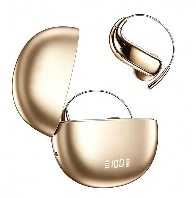 Main image of Semi Open Over Ear Earbuds Wireless Bluetooth Semi Open Ear Headphones Air Conduction Earbuds with Over Ear Hooks Open Ear Buds Out of Ear Headphones