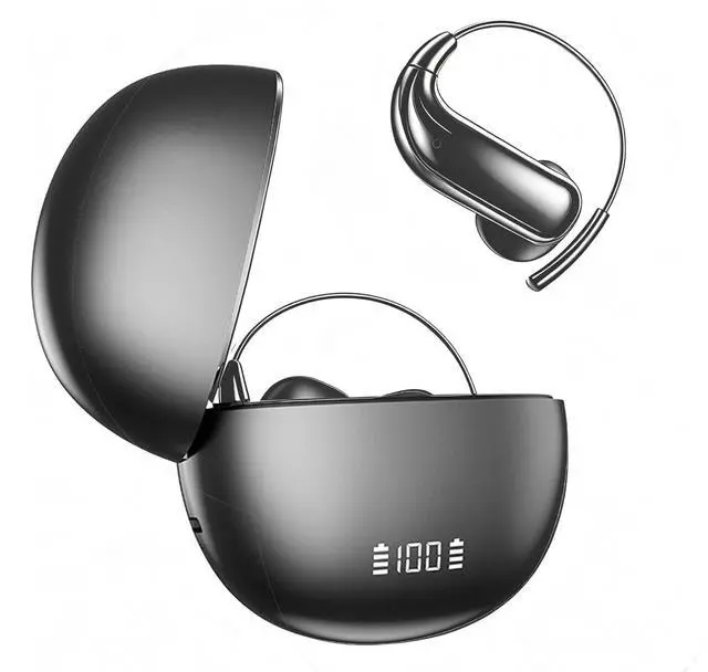 Main image of Semi Open Over Ear Earbuds Wireless Bluetooth Semi Open Ear Headphones Air Conduction Earbuds with Over Ear Hooks Open Ear Buds Out of Ear Headphones