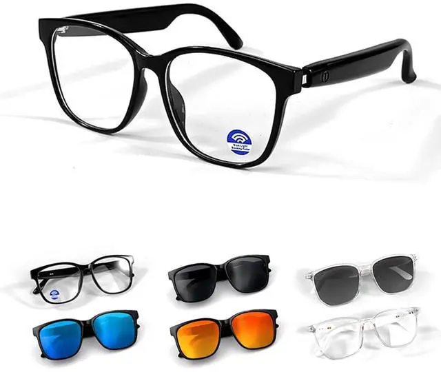 Main image of Smart Bluetooth Glasses Sunglasses for Women Men with Speakers Bluetooth 5.3 Eyeglasses Audio Blue Tooth Glasses