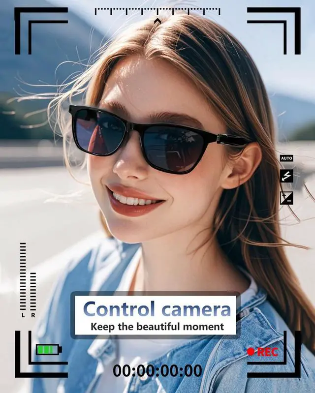 Alt view image 4 of 7 - Smart Bluetooth Glasses Sunglasses for Women Men with Speakers Bluetooth 5.3 Eyeglasses Audio Blue Tooth Glasses