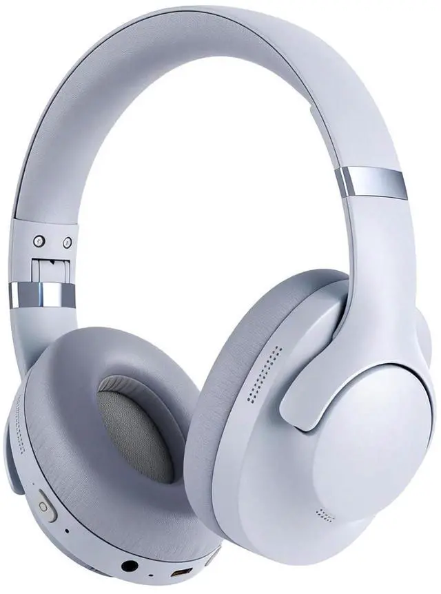 Main image of Blue Hybrid Active Noise Cancelling Bluetooth ANC Headphones Wireless Noise Cancelling Over Ear Headphoens Headset Workout Gym Sound Cancelling Soundproof Headphones for Airplane Travel Gym Men Adults