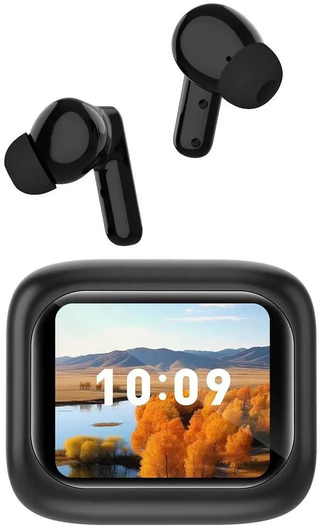 Main image of True Wireless Earbuds Bluetooth Headphones with Touch Screen Blue Tooth Ear Buds Earphones for iPhone Android ANC Active Noise Cancelling Smart Earbuds Ear Phones