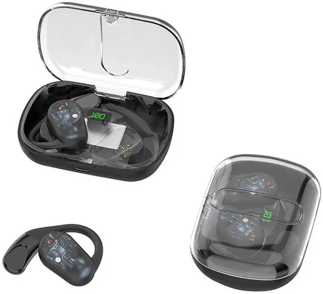 Main image of Open Ear Earbuds Bone Conduction Earbuds with Earhooks Wireless Bluetooth Bone Conduction Headphones Headset Head Set Sports Open Ear Bone Conducting Induction Earbud Earphones for Work