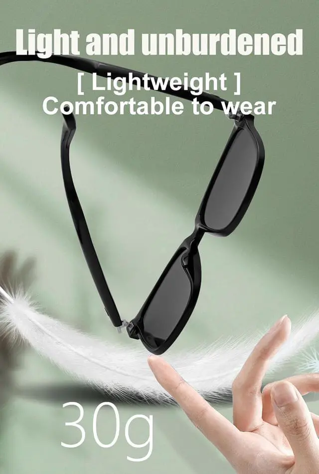 Alt view image 5 of 7 - Music Smart Glasses For Women Men Bluetooth Audio Glasses Headphones With Speakers Open Ear Headphones Bone Conduction Earbuds Bluetooth Eyeglasses Smart Glass