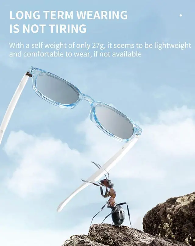 Alt view image 5 of 6 - Music Smart Glasses For Women Men Bluetooth Audio Glasses Headphones With Speakers Open Ear Headphones Bone Conduction Earbuds Bluetooth Eyeglasses Smart Glass