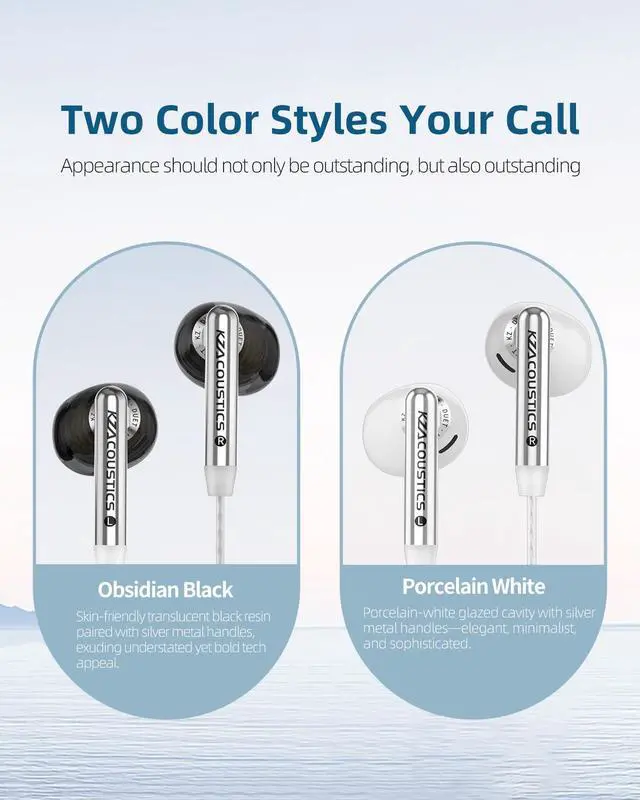 Alt view image 3 of 7 - Duet Wired Earbuds, Dual Dynamic in Ear Headphones with Mic 3.5 mm Jack | Noise Isolating, Ergonomic Custom Fit, USB C to 3.5mm Adapter Built in DSP with 4EQ for Music, Phone Calls, and Travel