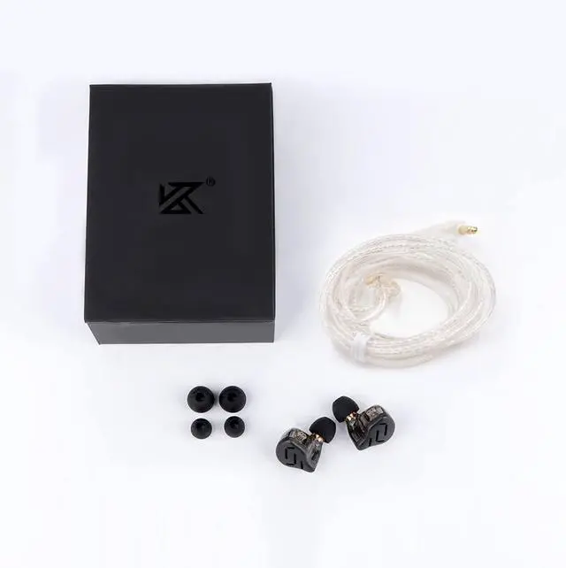 Alt view image 7 of 7 - Zax in Ear Monitor Headphones, 7BA+1DD Hybrid IEM with Mic | HiFi Sound Isolating Wired Earbuds for Gaming, Zin Alloy Shell Metal Earphone with 3.5mm Jack Detachable Cable (Mic, Black)