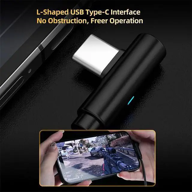 Alt view image 7 of 7 - AM03 USB C to 3.5mm Audio Adapter Type C to Headphone Aux Jack Dongle 24bit/96kHz HiFi DAC Cable with EQ 4 Timbres Tuning Compatible with iPhone 17 16, iPad, Galaxy S25 S26 Ultra, Pixel 10