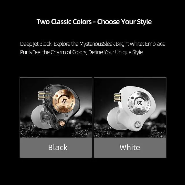 Alt view image 7 of 7 - EDZ in Ear Monitor, Sound Isolating HiFi IEM, Clear Sound in All Frequency Stereo Sound Single Dynamic Driver Secure Fit Durability Wired Earbuds for Audio Engineers, Musicians (White, DSP)