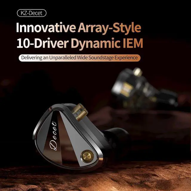 Alt view image 2 of 7 - Decet in Ear Monitors Headphones, 5 Dynamic Driver IEM with 4 Tuning | Clarity in All Frequency Stereo Sound Comfortable Noise Isolating Earphones for Stage and Studio (Tuning, Mic)