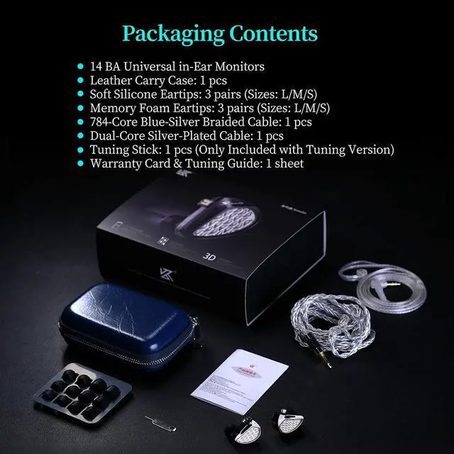 Alt view image 7 of 7 - Sonata 14BA IEM in Ear Monitor Flagship Headphone | Good Imaging & Soundstage, Open Soundstage, High Transparency, Powerful Bass and Detailed Treble Reproduction