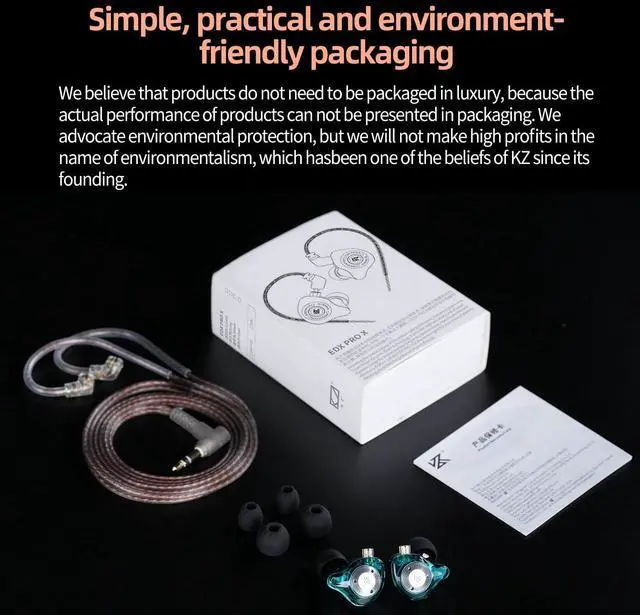 Alt view image 7 of 7 - EDX Pro X in Ear Monitor Headphones, HiFi Stereo IEM, Dynamic Driver Earphones with Detachable Cable, Deep Bass Noise Isolating Earbuds for Singers Musicians Drummers Audiophile (MIC, White)