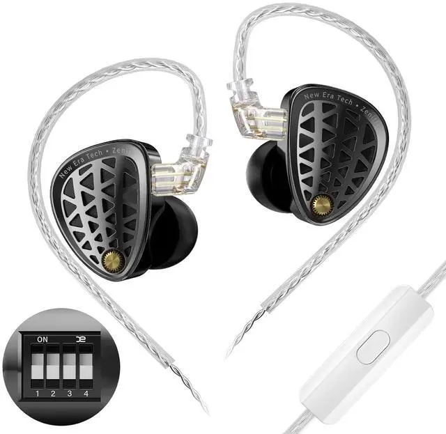Main image of Zenith IEM Wired Earbuds, Full Metal in Ear Monitor with Mic | Sound Isolating Clear Sound & Deep Bass, Secure Fit Dynamic Driver Earphones for Audio Engineers, Musicians