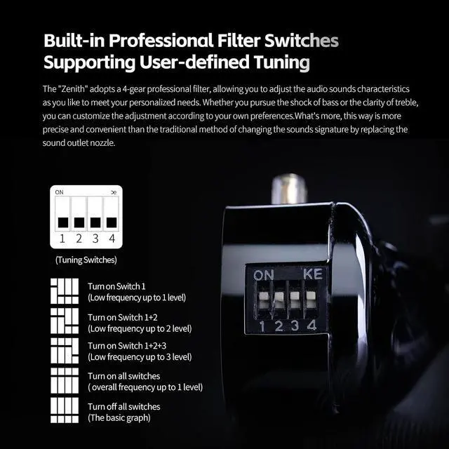 Alt view image 6 of 7 - Zenith IEM Wired Earbuds, Full Metal in Ear Monitor with Mic | Sound Isolating Clear Sound & Deep Bass, Secure Fit Dynamic Driver Earphones for Audio Engineers, Musicians