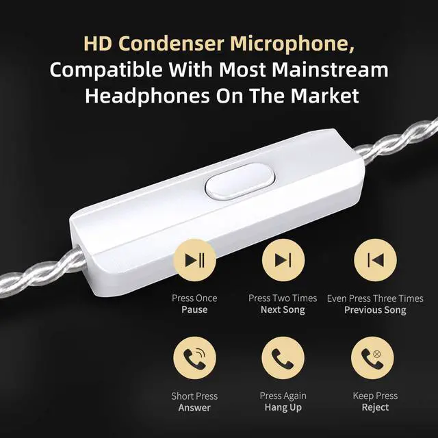 Alt view image 6 of 7 - ZSN Pro X Metal Earphones 1BA+1DD Hybrid Technology HiFi Bass Earbuds in Ear Monitor Headphones Sport Noise Cancelling Headset(with mic,Black)