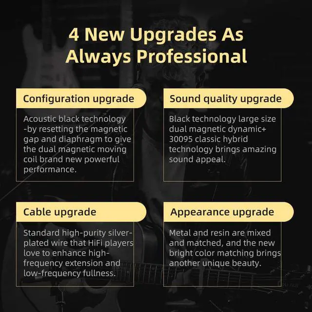 Alt view image 7 of 7 - ZSN PRO X in Ear Monitor 1BA+1DD Hybrid Dual Drivers Earbuds HiFi Bass Noise Isolation Earphones, Clarity in All Frequency Stereo Sound Comfortable Headphones for Audio Engineers, Musicians