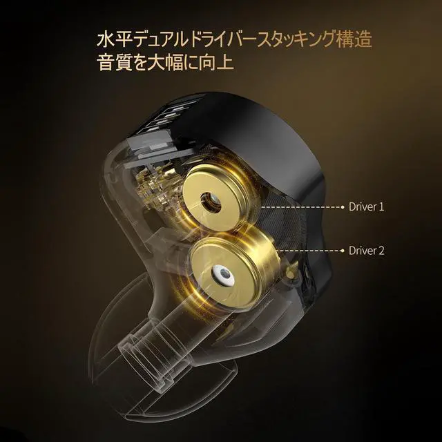 Alt view image 4 of 7 - Pisces in Ear Monitors Headphones, Dual Dynamic Driver IEM with 4 Tuning Switches, Clarity in All Frequency Stereo Sound Comfortable Noise Isolating Earbuds for Stage and Studio (Tuning, Mic)