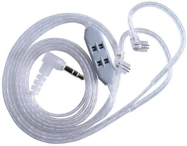 Main image of G.K T8 IEM Cable, Dual Mic Silver Plated Upgrade Cable with 8 Level Electronic Tuning, 3.94ft in Ear Monitor Wire for ZS10 Pro ZAS Zax ZAR Or Other 2Pin 0.78mm IEMs (Nomic)