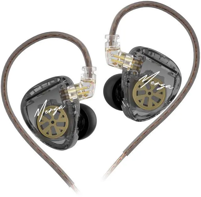 Main image of Merga in Ear Monitor Headphones, Professional Noise Isolating Dual Dynamic Driver HiFi Bass Earphones, All Frequency Balance Stereo Wired Earbuds for Audio Engineers Singer Musician (Rule, Nomic)
