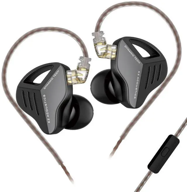 Main image of ZVX in Ear Monitor Headphones, Dual Cavity Dynamic Driver HiFi Bass Earphones, All Frequency Balance Stereo Wired Earbuds for Audio Engineers Singer Musician Audiophile (MIC, Black)