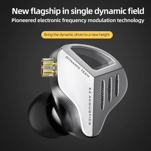Alt view image 2 of 7 - ZVX in Ear Monitor Headphones, Dual Cavity Dynamic Driver HiFi Bass Earphones, All Frequency Balance Stereo Wired Earbuds for Audio Engineers Singer Musician Audiophile (Nomic, Silver)