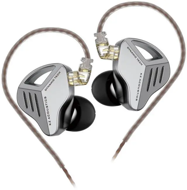 Main image of ZVX in Ear Monitor Headphones, Dual Cavity Dynamic Driver HiFi Bass Earphones, All Frequency Balance Stereo Wired Earbuds for Audio Engineers Singer Musician Audiophile (Nomic, Silver)