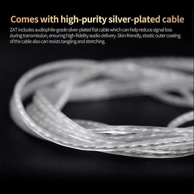 Alt view image 6 of 7 - ZAT in Ear Monitor 8BA+1DD Hybrid Drivers Earbuds with 4 Tuning Switches HiFi Bass Noise Cancelling Earphones, Clarity in All Frequency Stereo Sound Headphone for Audio Engineer, Musician (MIC)