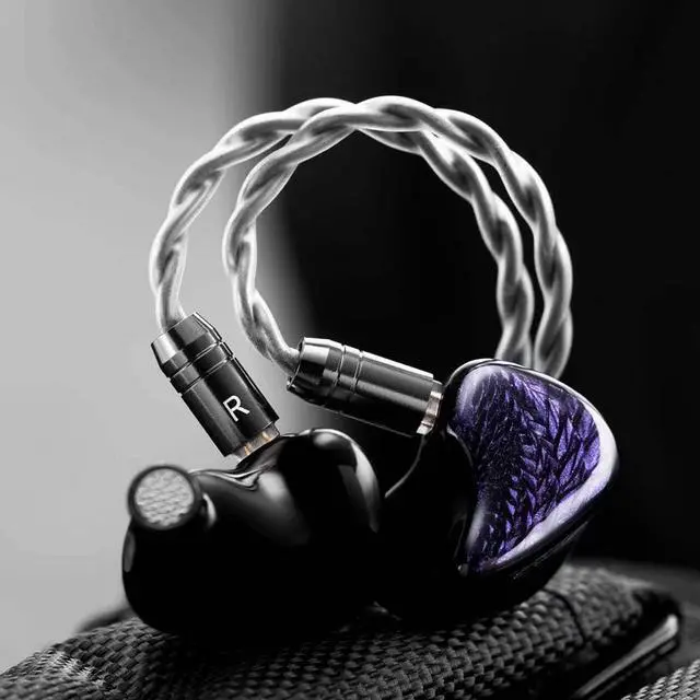 Alt view image 2 of 7 - Kinera Celest Wyvern Black in Ear Earphones 10mm LCP Dynamic Driver with Detachable Cable Audio Headphones
