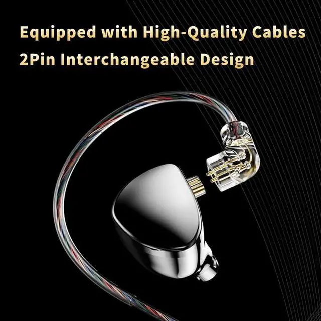 Alt view image 7 of 7 - TRN MT5 Earphone Dual Dynamic Driver in Ear Monitors Headphones (Silver, Type C mic)