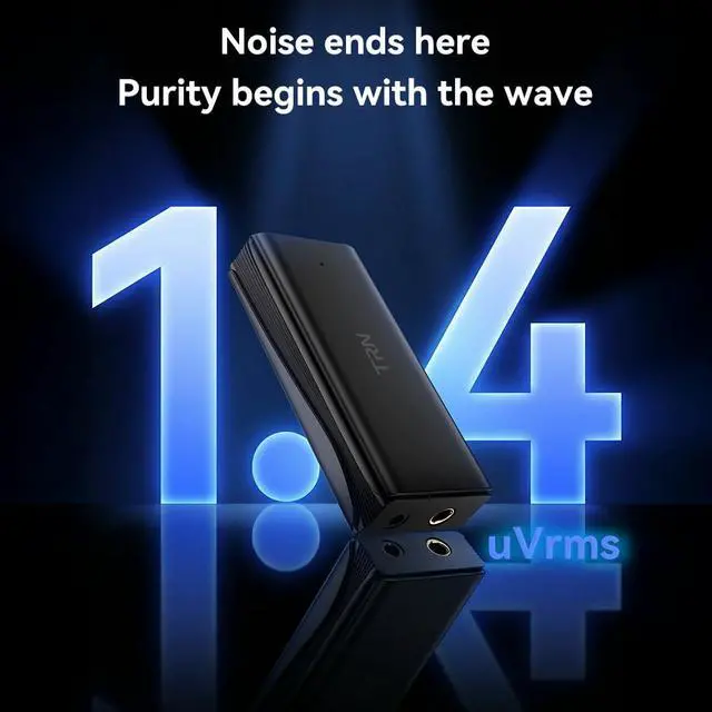 Alt view image 4 of 7 - Fanmusic TRN Wave QCC3095 + Dual CS43198 Portable DAC/AMP Supports Bluetooth 6.0 Decoder Earphone Amplifier 4.4mm/3.5mm Type C USB