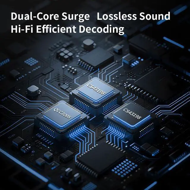 Alt view image 5 of 7 - Fanmusic TRN Wave QCC3095 + Dual CS43198 Portable DAC/AMP Supports Bluetooth 6.0 Decoder Earphone Amplifier 4.4mm/3.5mm Type C USB