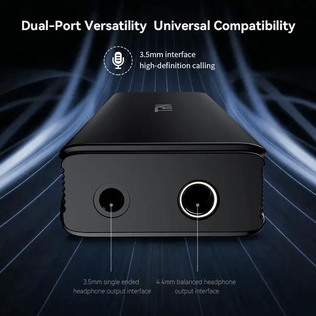 Alt view image 6 of 7 - Fanmusic TRN Wave QCC3095 + Dual CS43198 Portable DAC/AMP Supports Bluetooth 6.0 Decoder Earphone Amplifier 4.4mm/3.5mm Type C USB