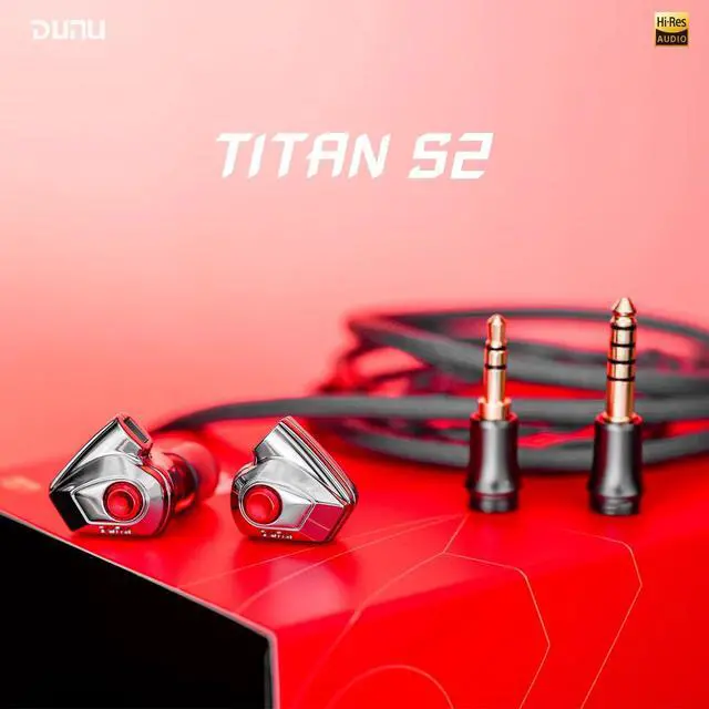 Alt view image 2 of 7 - DUNU Titan S2 Earphone High Performance Dynamic in Ear Headphone 0.78 2Pin Cable (Silver)