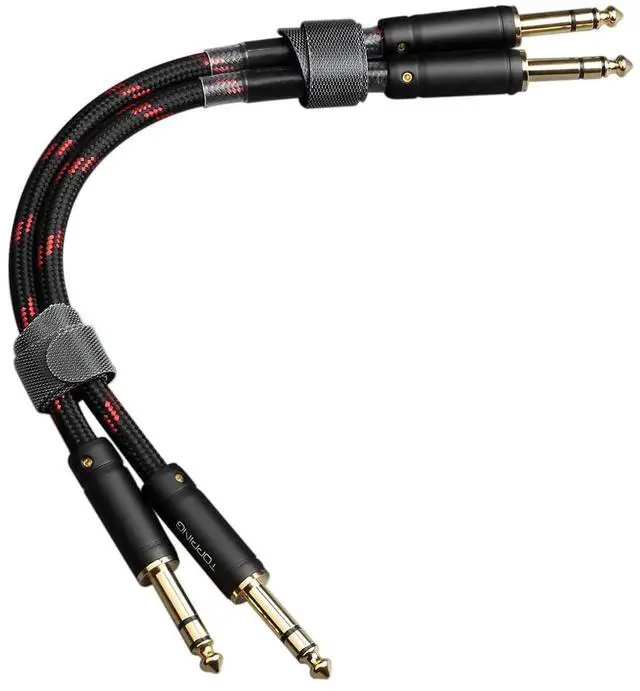Main image of Topping TCT1 HiFi Audio Cable TRS to TRS Large Three core 6.35mm Male to Male Balance Cable (25CM)