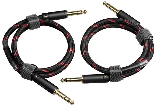 Main image of Topping TCT1 HiFi Audio Cable TRS to TRS Large Three core 6.35mm Male to Male Balance Cable (75CM)