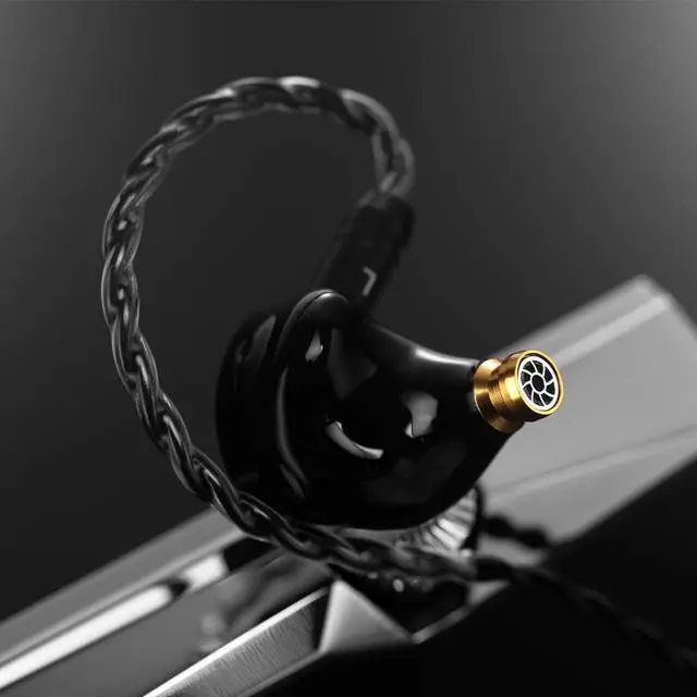 Alt view image 4 of 6 - Fanmusic Kinera Celest Wyvern Black Remaster 10mm LCP 2.0 Diaphragm Custom Dynamic Driver in Ear Earphones with MIC Cable Headphones (Blue 3.5mm no mic)