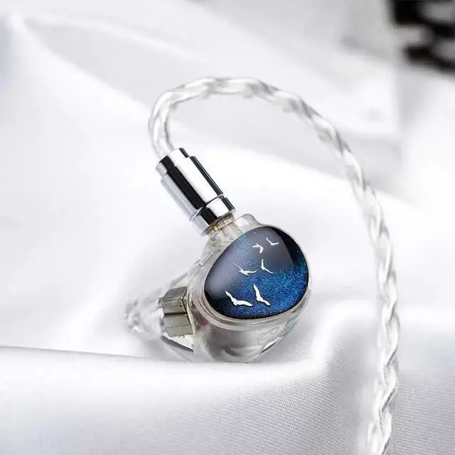 Alt view image 2 of 7 - Kinera Celest Phoenixcall 1DD+2BA+2 Flat Panel Driver IEMs 5 Hybrid Drivers Earphone with 0.78 2pin Plug (Transparent 4.4mm)