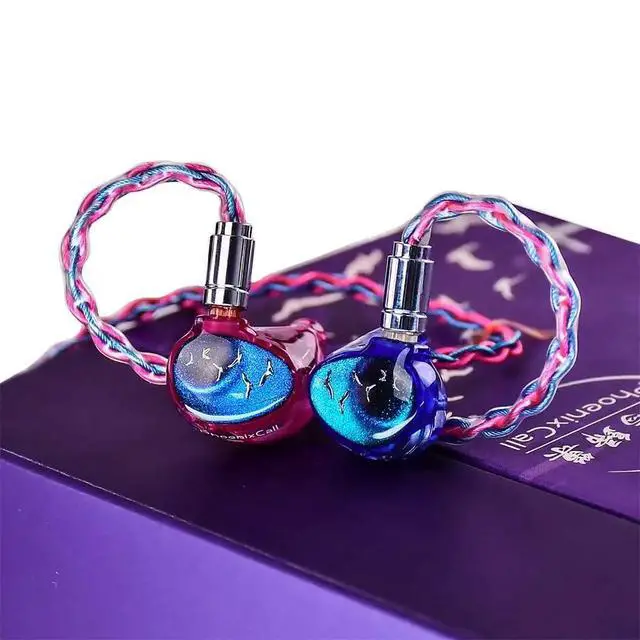 Alt view image 2 of 6 - Kinera Celest Phoenixcall 1DD+2BA+2 Flat Panel Driver IEMs 5 Hybrid Drivers Earphone with 0.78 2pin Plug (Purple Blue 4.4mm)