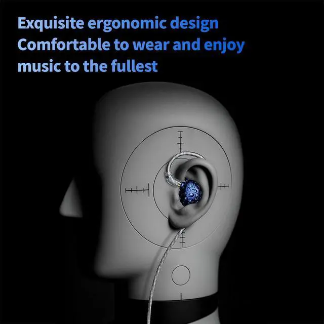 Alt view image 7 of 7 - TRN Whale Shark Earphone 10.5mm Composite Beryllium Diaphragm Driver with 0.78 2Pin Interchangeable Cable