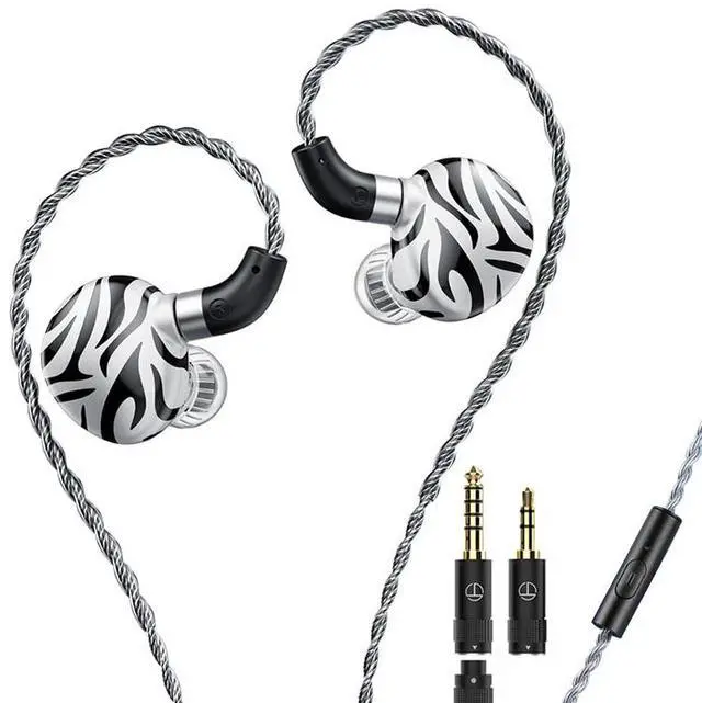 Main image of TRN White Tiger 2DD + 1Planar in Ear Headphone Interchangeable Plugs 3.5mm/4.4mm 2Pin Cable Earphone (with mic)
