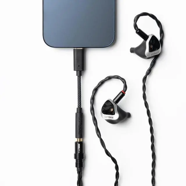 Alt view image 3 of 7 - Softears S01 Portable USB DAC Type C to 3.5mm Adapter Cable