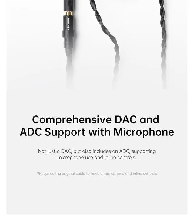 Alt view image 6 of 7 - Softears S01 Portable USB DAC Type C to 3.5mm Adapter Cable