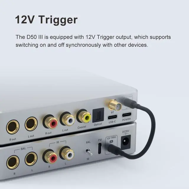 Alt view image 6 of 7 - Topping D50 III Desktop HiFi DAC Double ES9039Q2M PCM768 DSD512 with Remote Control (Silver)