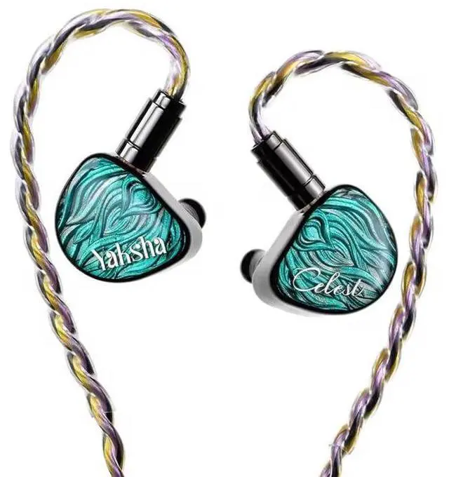 Main image of Fanmusic Kinera Celest Yaksha 2DD+1BA+1MPD Hybrid Drivers in Ear Monitor Earphones (Green)