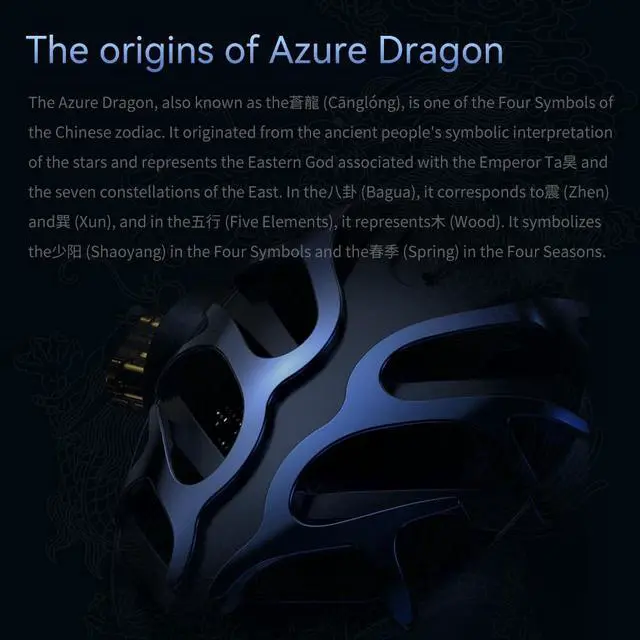 Alt view image 4 of 7 - TRN Azure Dragon 14.6MM Planar in Ear Headphone with 2.5/3.5/4.4mm Plug 2Pin S Detachable Cable, Blue