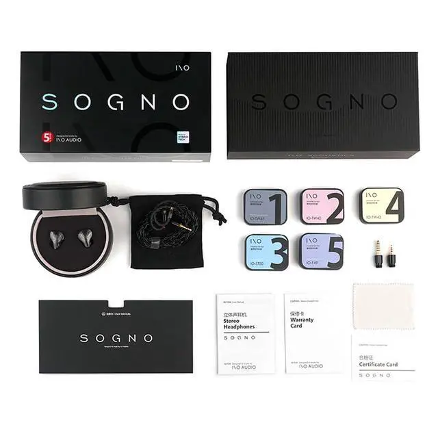 Alt view image 3 of 7 - IOAUDIO SOGNO 2DD 6BA Hybrid in Ear Monitor Headphones with Multi Plug Cable 4.4mm/2.5mm/3.5mm