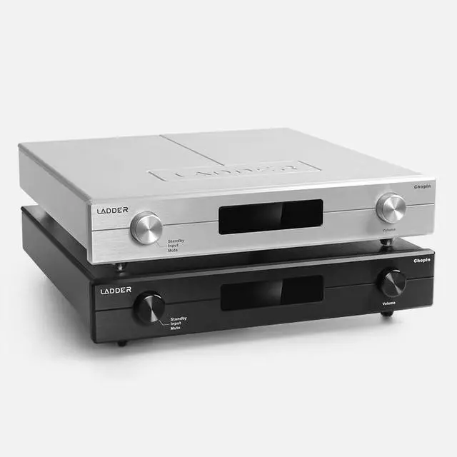 Alt view image 4 of 7 - Ladder Chopin Fully Balanced HiFi Preamplifier R 2R Structure Stable Output Amplifier RCA XLR (Black)