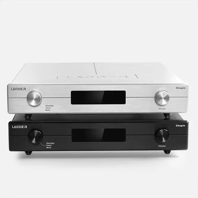 Alt view image 2 of 7 - Ladder Chopin Fully Balanced HiFi Preamplifier R 2R Structure Stable Output Amplifier RCA XLR (Silver)