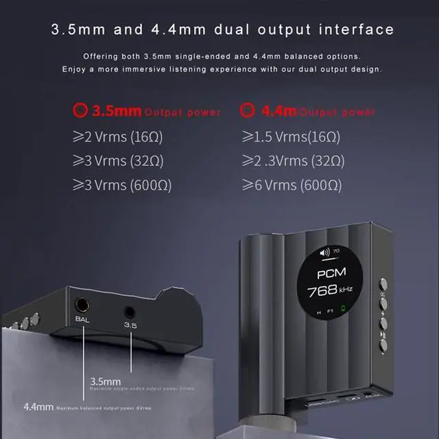 Alt view image 4 of 7 - AUDIRECT Team1 MegaSafe Version Headphone Amplifier LME49860 DAC/AMP Decoder 3.5mm 4.4mm (Grey)
